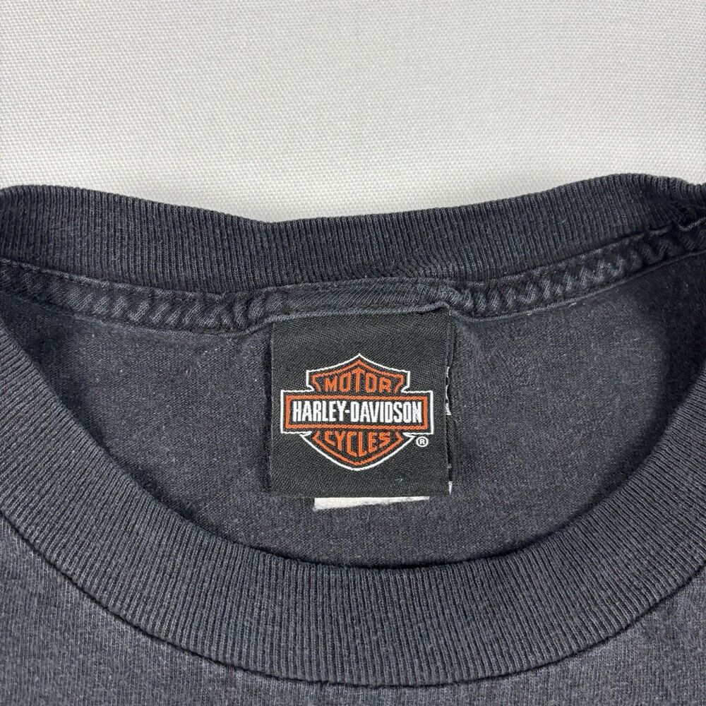 Vintage Harley-Davidson Alamo City San Antonio TX Graphic Tee Mens 2XL Black - Picture 6 of 8